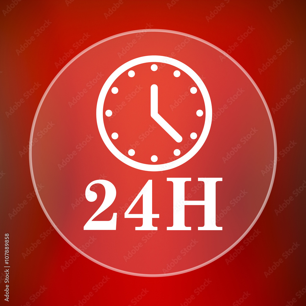 24H clock icon