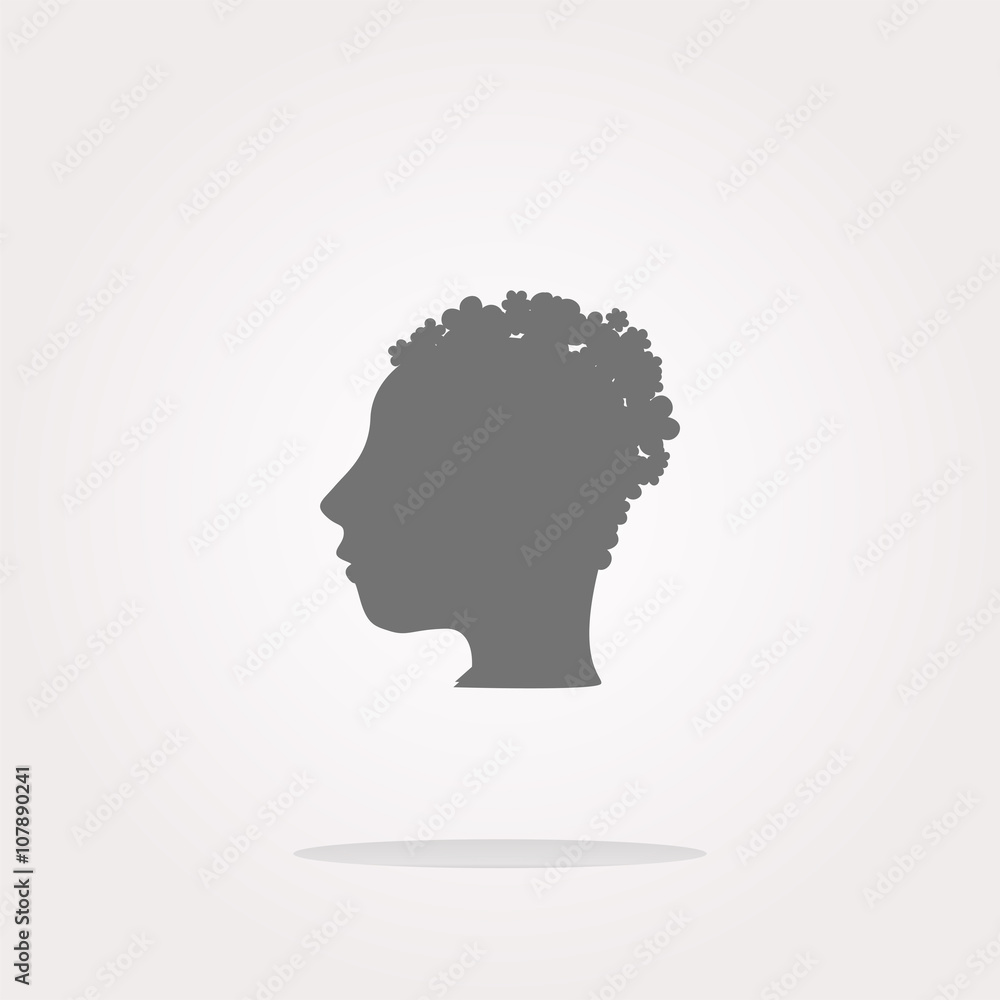 vector idea people head circle glossy wen icon. Web Icon Art. Graphic Icon Drawing