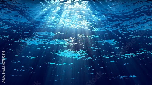 Oceanic 0209: Looking up at sunlight from underwater (Loop).