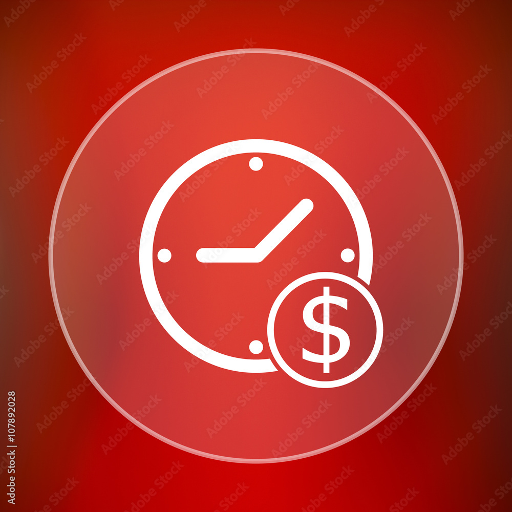 Time is money icon Time is money icon