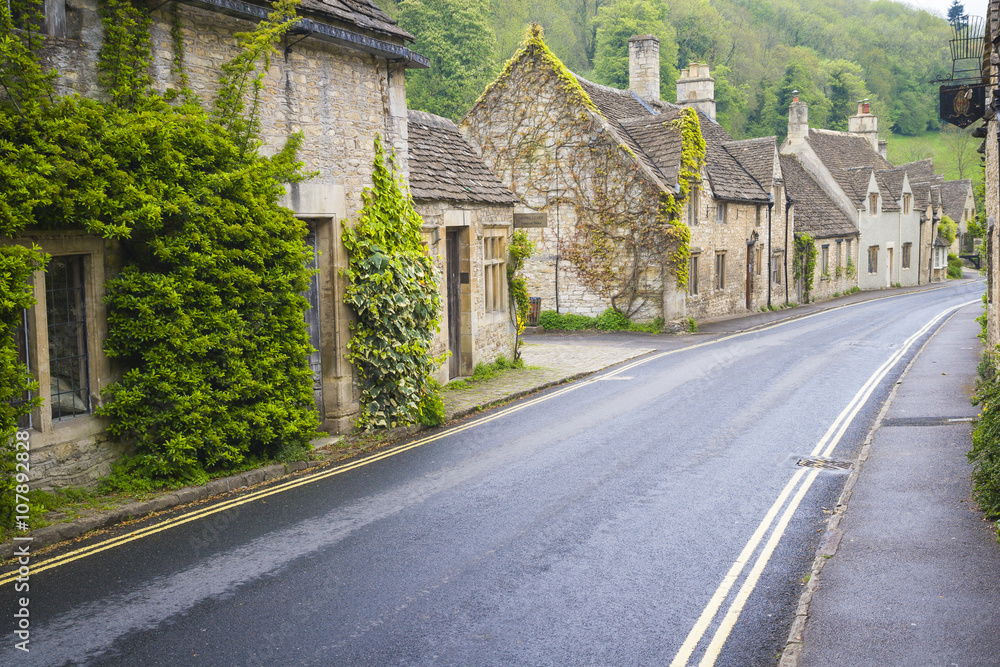 Quaint town of Castle Combe in the Cotswolds of England Quaint town of Castle Combe in the Cotswolds of England