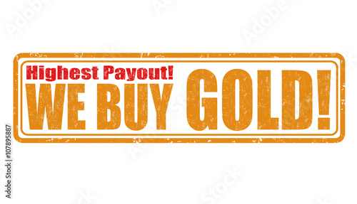 We buy gold stamp