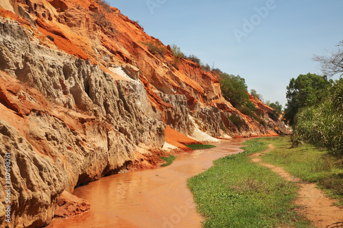 Fairy Stream - Red Canyon between Phan Thiet and Mui Ne. Vietnam