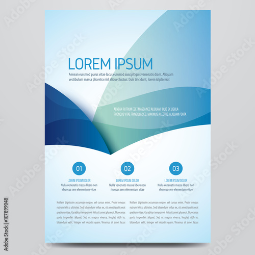 Brochure, flyer, annual report, magazine cover vector template. Modern corporate design.