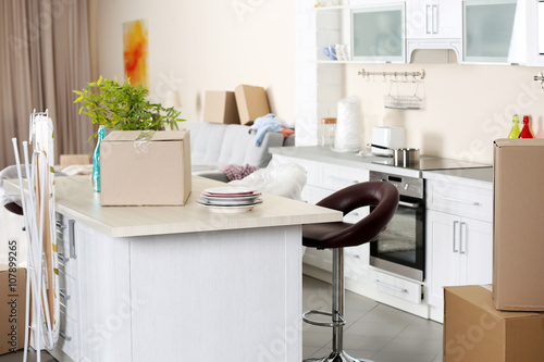 Packed household goods for ...