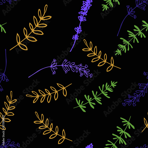 Lavender Seamless pattern 