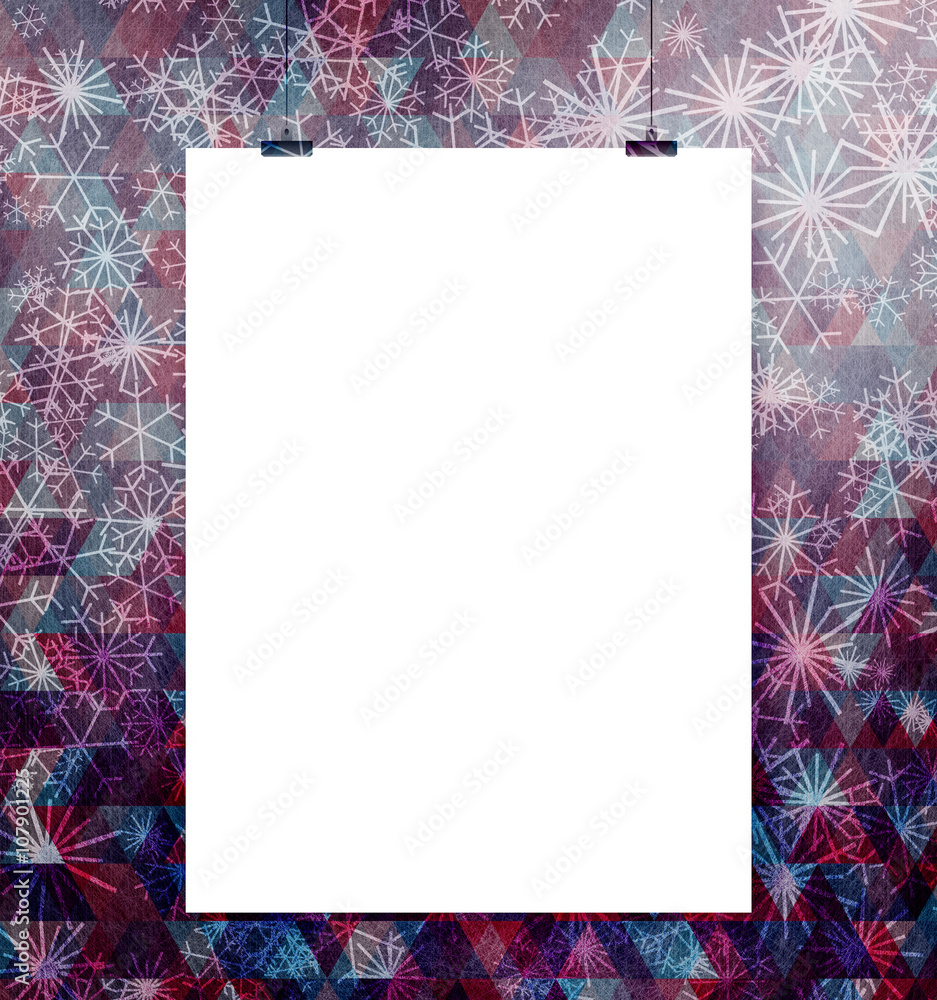 Obraz premium white poster