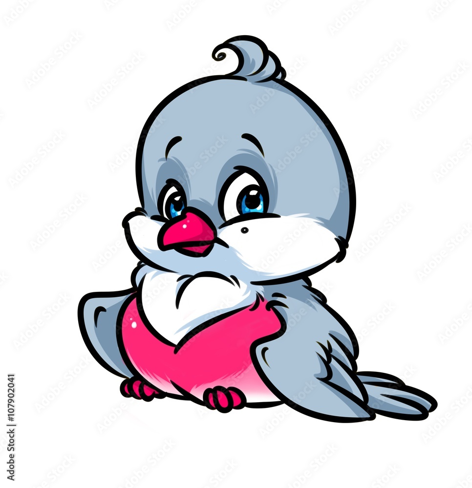 Bullfinch bird tree cartoon illustration animal character Bullfinch bird tree cartoon illustration animal character