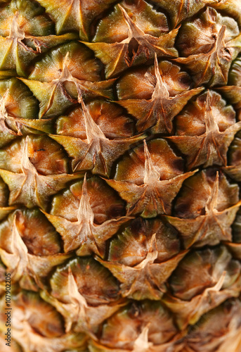 Pineapple background, closeup