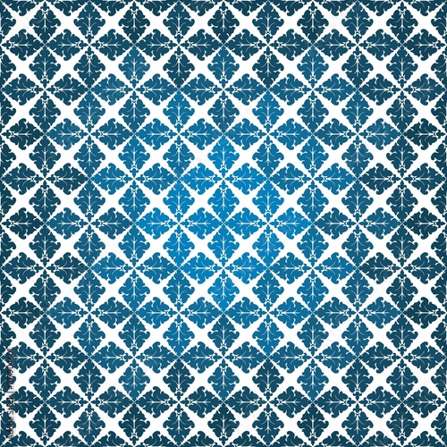 Blue Ornaments Seamless Pattern