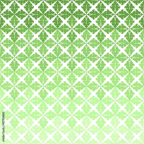 Green Ornaments Seamless Pattern