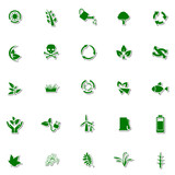 Ecology and Nature icon set
