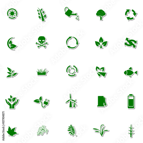 Ecology and Nature icon set