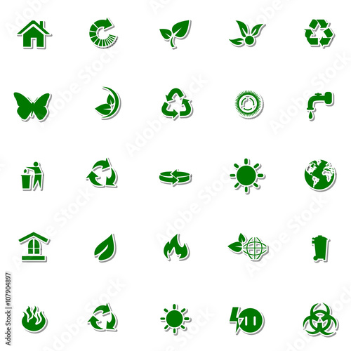 Ecology and Nature icon set