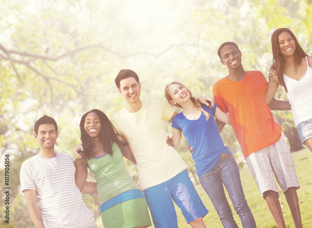 Diversity Friends Friendship Teamwork Huddle Concept Diversity Friends Friendship Teamwork Huddle Concept