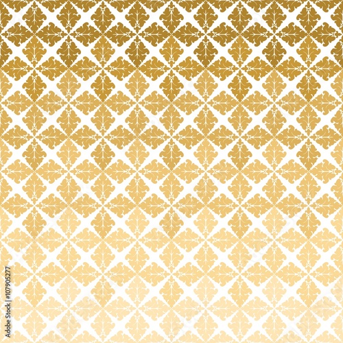 Yellow Ornaments Seamless Pattern