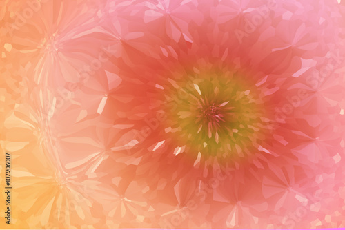 Lovely glitter shLovely abstract blossom flower shape in sweet p