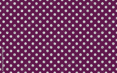 Glitter polka dot pattern