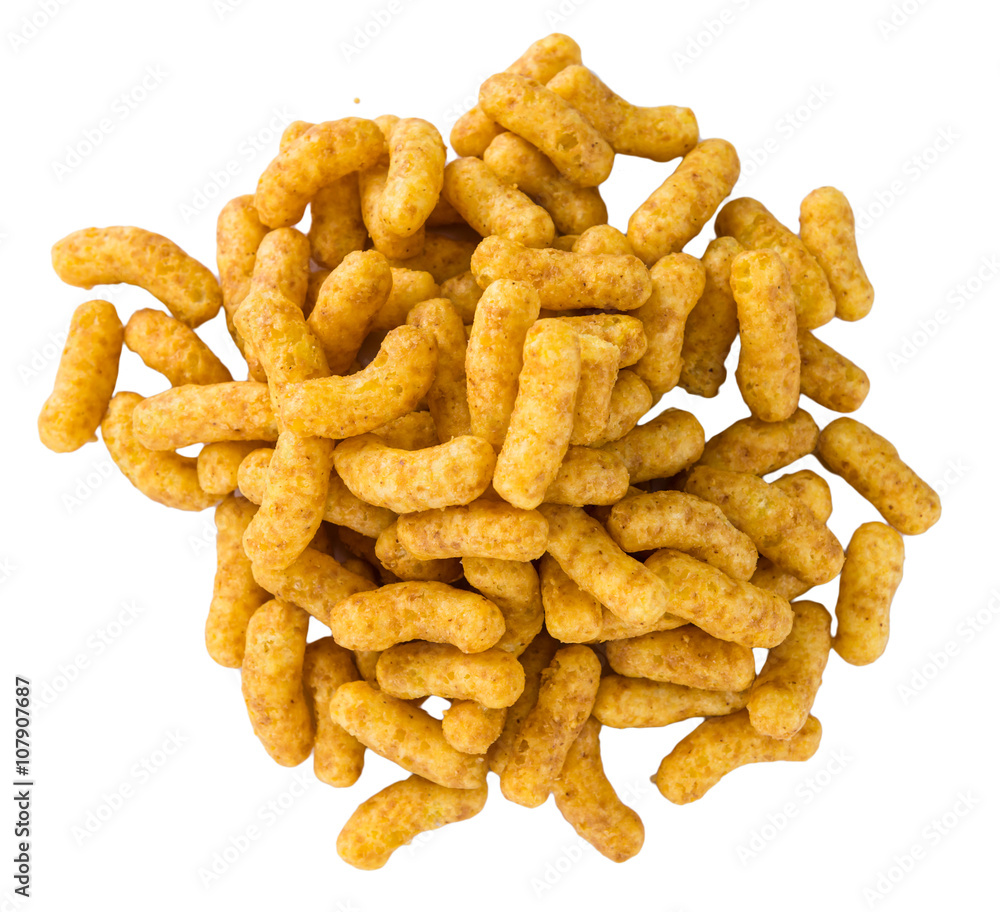 Peanut Puffs (isolated on white) Peanut Puffs (isolated on white)
