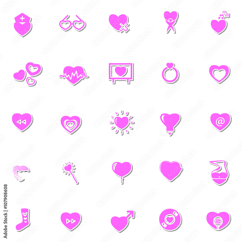 Love icon set Love icon set