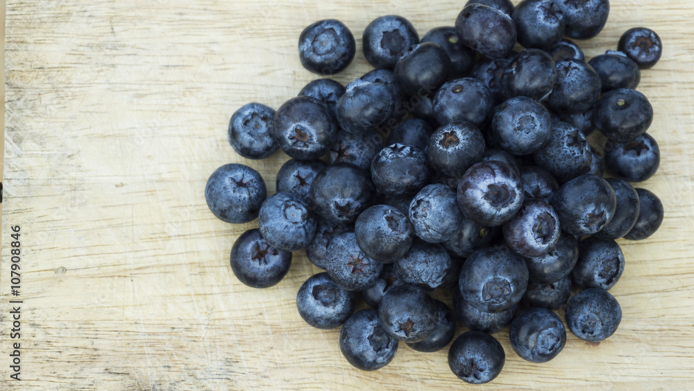 Freshly picked blueberry close up and selective focus Freshly picked blueberry close up and selective focus