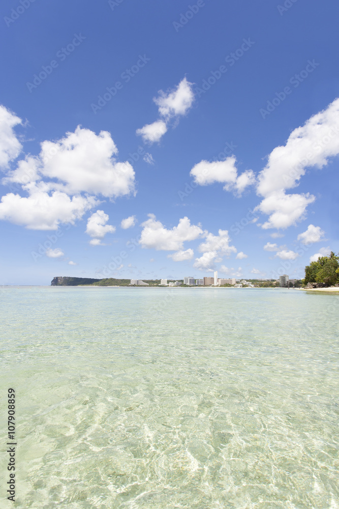 グアム　タモン湾の風景