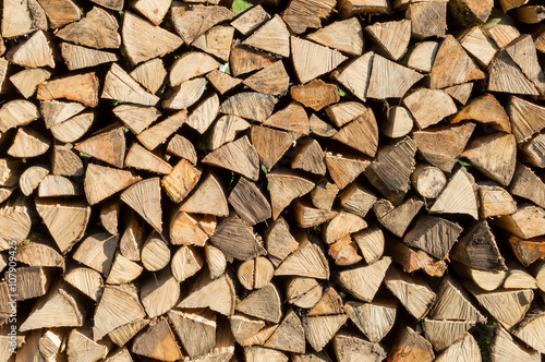 Brennholzstapel