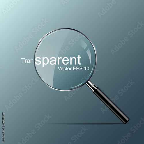 Magnifying glass vector illustration