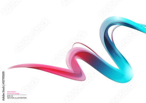 Pink Blue Stripe Wave Abstract Background