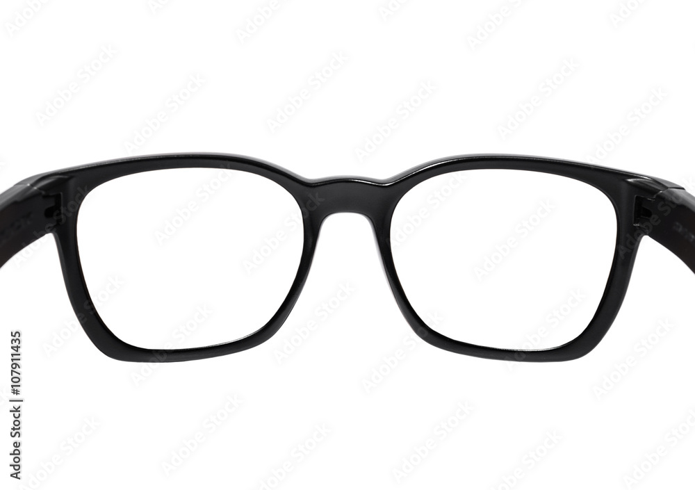 Fototapeta premium Close up sunglasses rear view, isolated on white background