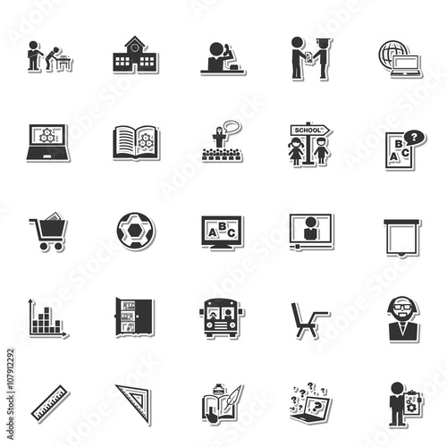 Education icon set 