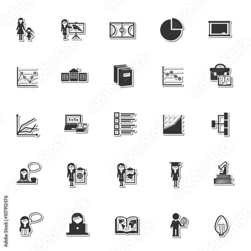 Education icon set 