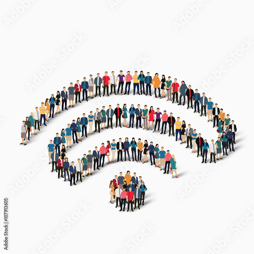 wi-fi people crowd