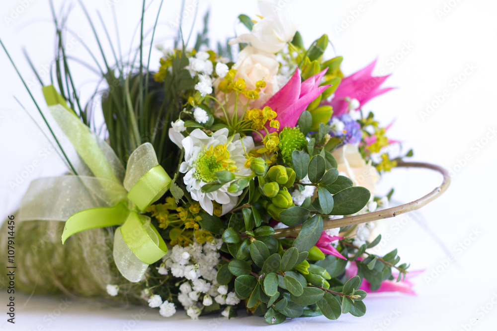 Image of beautiful colorful fresh flowers bouquet Image of beautiful colorful fresh flowers bouquet
