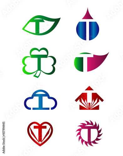 Letter T Logo Icon 