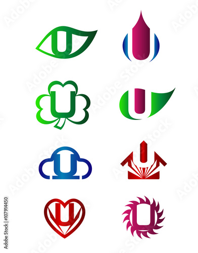 Letter U Logo Icon 