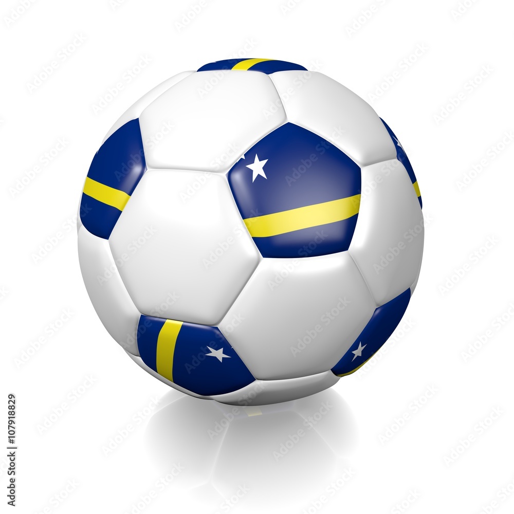 Football soccer ball with a national flag texture Football soccer ball with a national flag texture