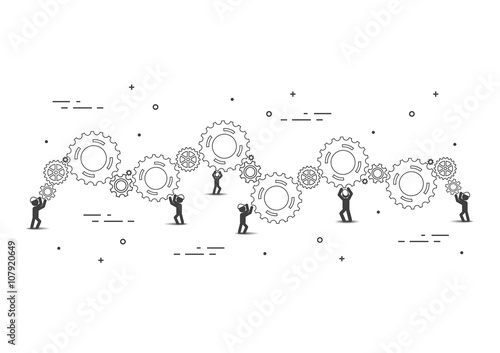 Teamwork graphic vector design