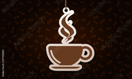 coffee background with cup
