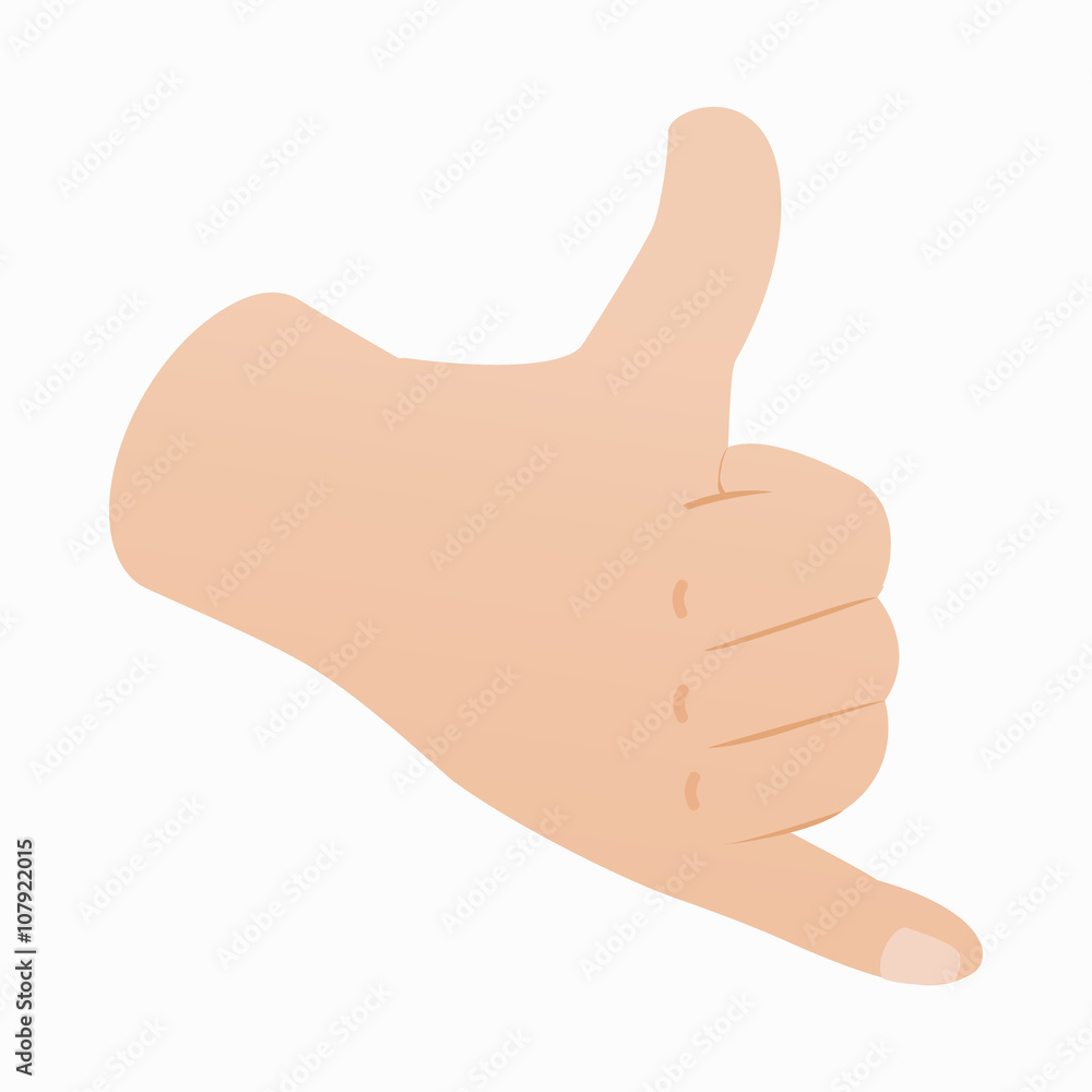 Call me gesture icon, isometric 3d style Call me gesture icon, isometric 3d style