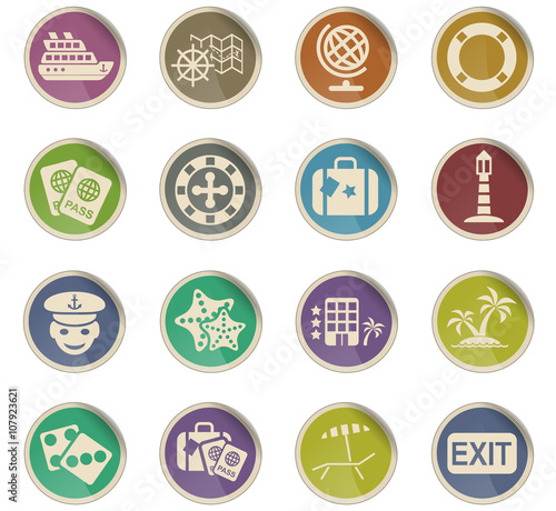 cruise icon set