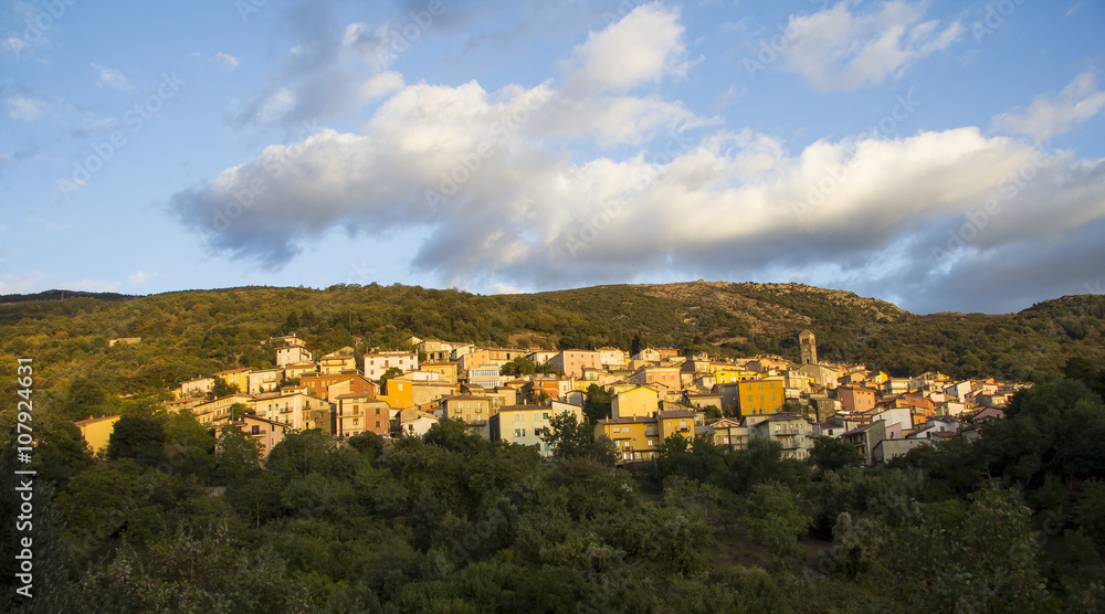 ARITZO: Panoramica del paese - Sardegna