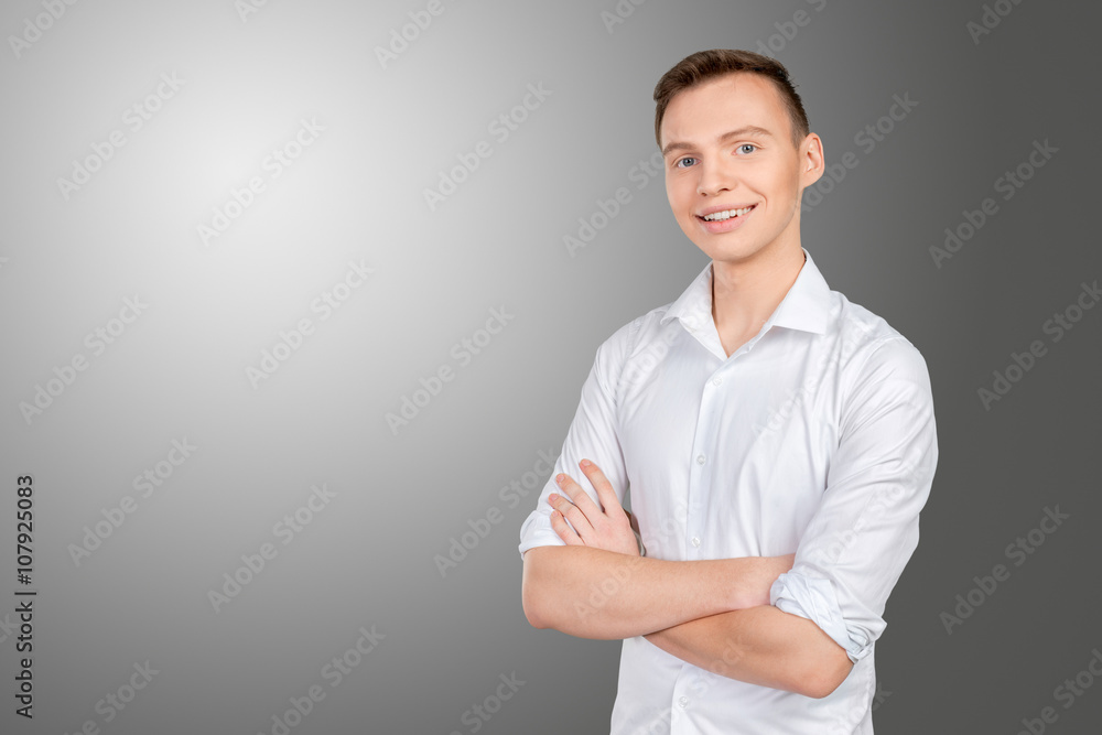 Portrait of happy smiling man Portrait of happy smiling man