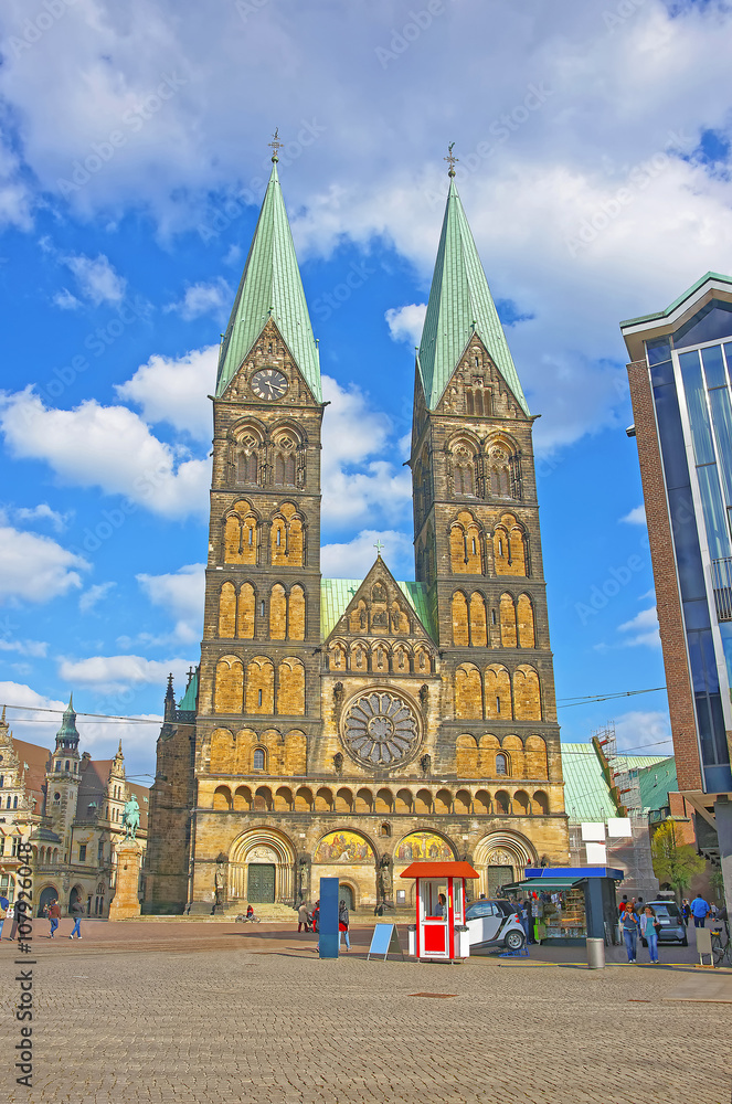 Bremen Cathedral in Bremen in Germany
