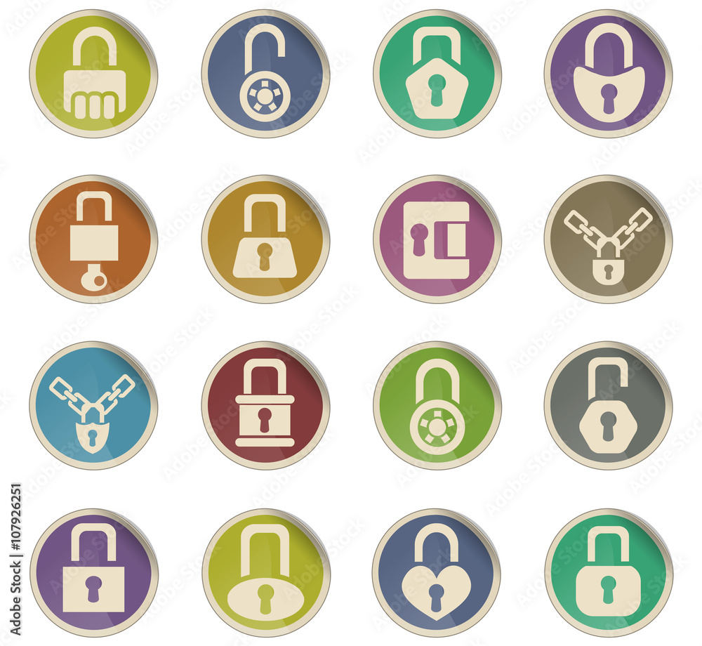 lock icons set lock icons set