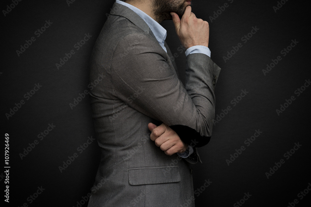 Business man thinking Business man thinking