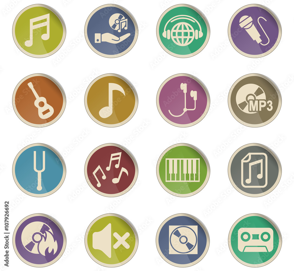 music icon set music icon set