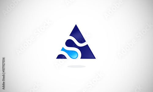 triangle logo, S