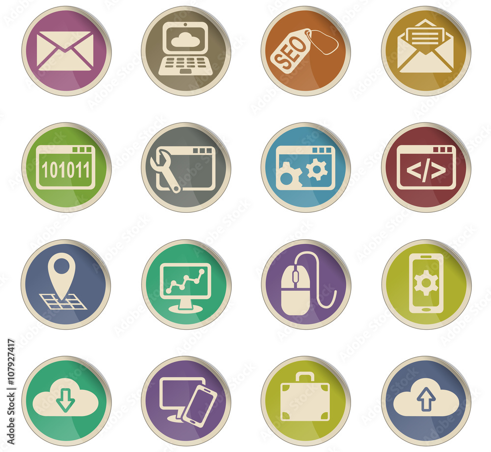 seo and development icon set seo and development icon set