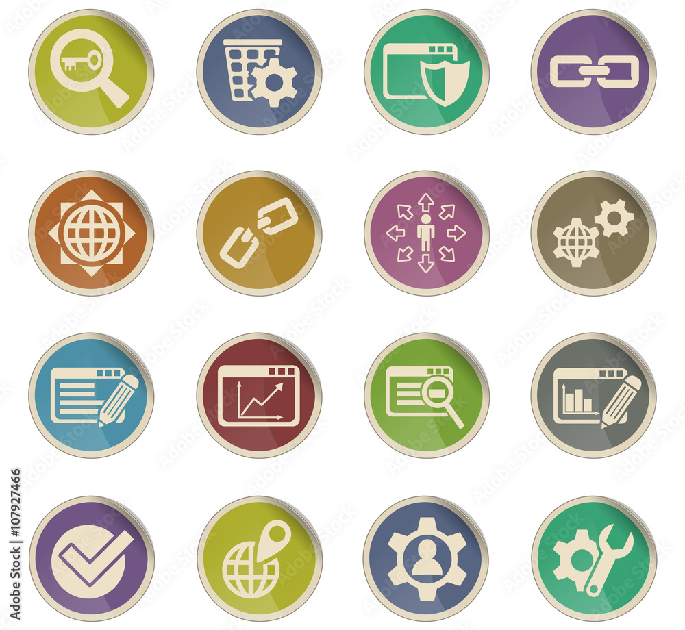 seo and development icon set seo and development icon set